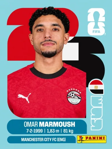 Figurita EGY-20 Omar Marsmoush Mundial 2026