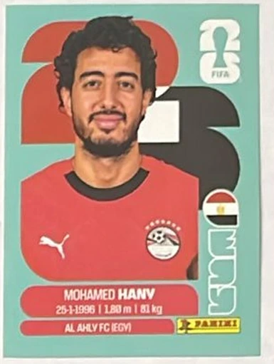 Figurita EGY-3 Mohamed Hany Mundial 2026