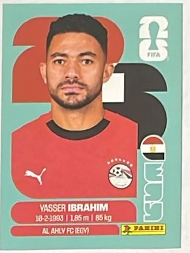 Figurita EGY-5 Yasser Ibrahim Mundial 2026