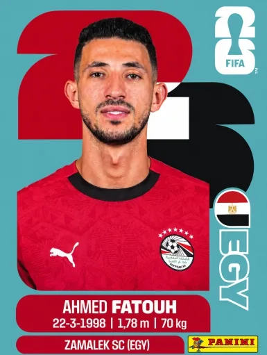 Figurita EGY-9 Ahmed Fatouh Mundial 2026