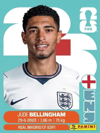 Figurita ENG-11 Jude Bellingham Mundial 2026