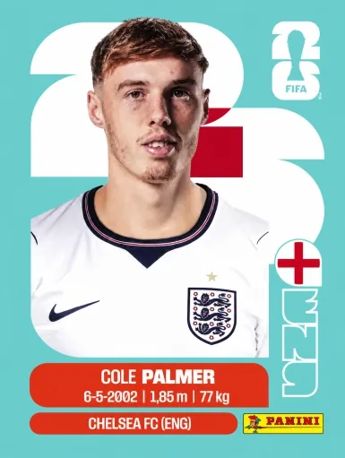 Figurita ENG-12 Cole Palmer Mundial 2026