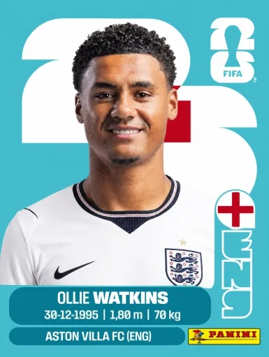 Figurita ENG-20 Ollie Watkins Mundial 2026