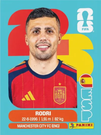 Figurita ESP-10 Rodri Mundial 2026