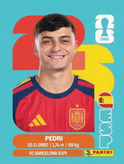 Figurita ESP-11 Pedri Mundial 2026