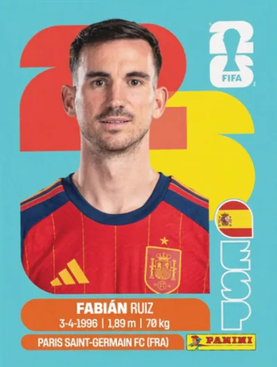 Figurita ESP-12 Fabian Ruiz Mundial 2026