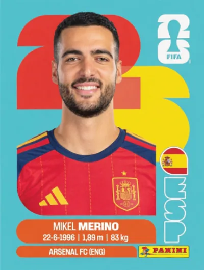 Figurita ESP-14 Mikel Merino Mundial 2026