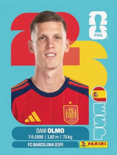 Figurita ESP-16 Dani Olmo Mundial 2026