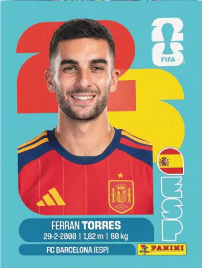Figurita ESP-18 Ferran Torres Mundial 2026