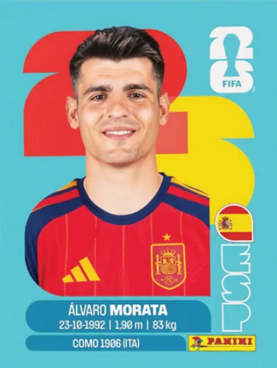 Figurita ESP-19 Álvaro Morata Mundial 2026