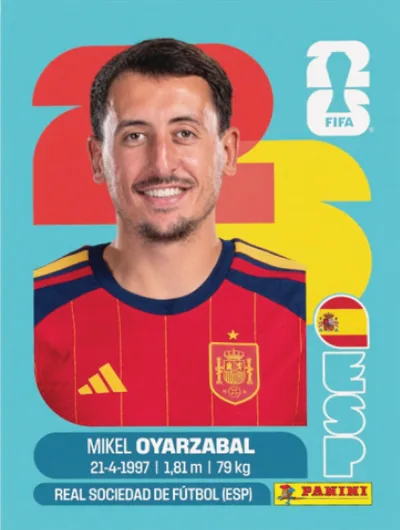 Figurita ESP-20 Mikel Oyarzabal Mundial 2026