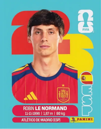 Figurita ESP-3 Robin Le Normand Mundial 2026