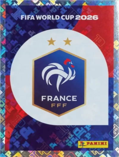 Figurita FRA-1 Escudo Francia Mundial 2026