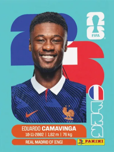 Figurita FRA-10 Eduardo Camavinga Mundial 2026