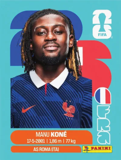 Figurita FRA-11 Manu Kone Mundial 2026