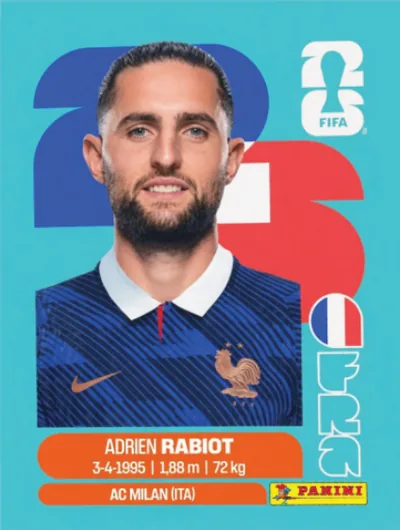Figurita FRA-12 Adrien Rabiot Mundial 2026