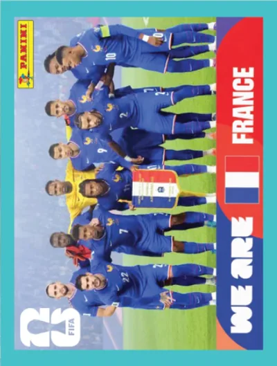 Figurita FRA-13 Plantel Francia Mundial 2026