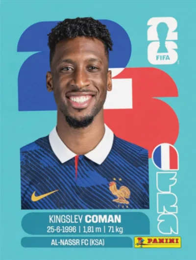 Figurita FRA-18 Kingsley Coman Mundial 2026