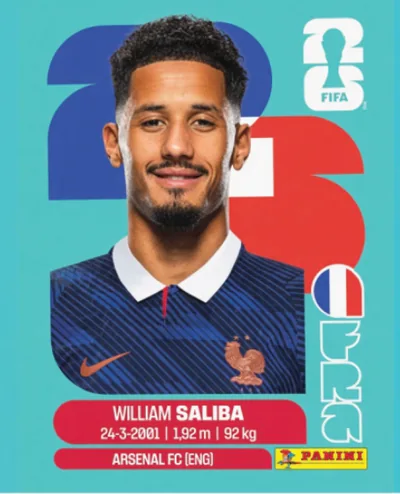 Figurita FRA-4 William Saliba Mundial 2026