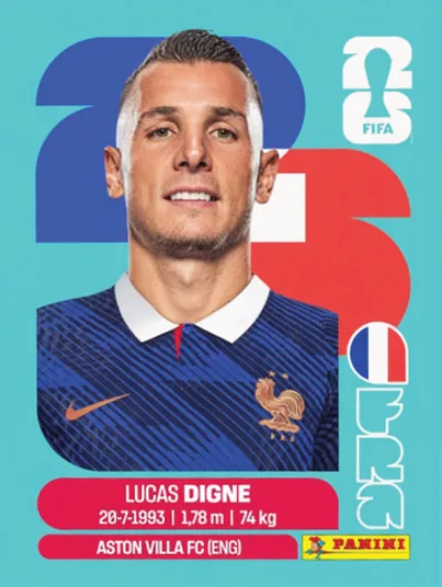 Figurita FRA-8 Lucas Digne Mundial 2026