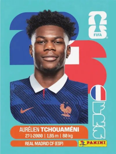 Figurita FRA-9 Aurélien Tchouaméni Mundial 2026