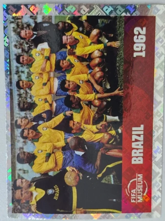 Figurita FWC-12 Brasil 1962 (foto histórica) Mundial 2026