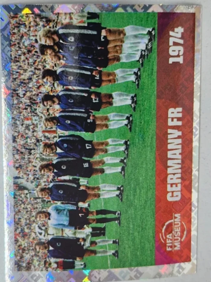 Figurita FWC-13 Alemania Occidental 1974 (foto histórica) Mundial 2026