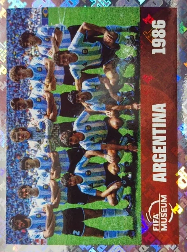 Figurita FWC-14 Argentina 1986 (foto histórica) Mundial 2026