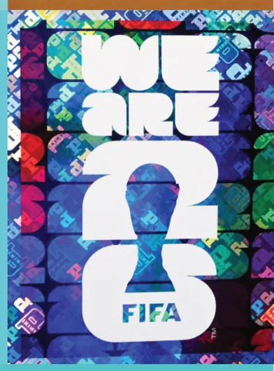 Figurita FWC-4 Slogan oficial Mundial 2026