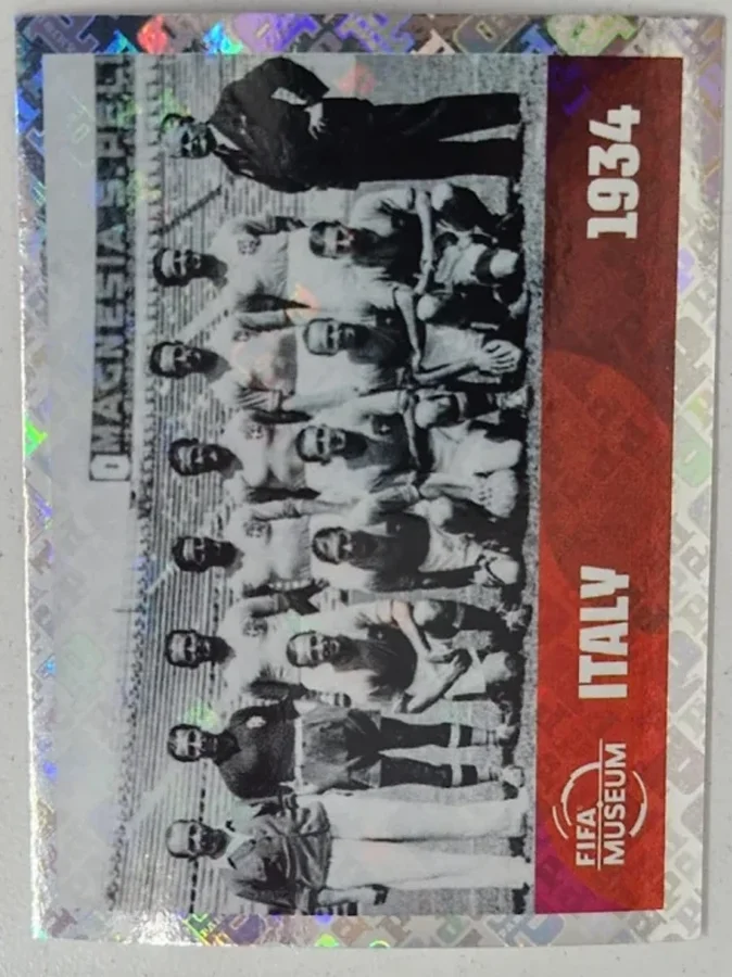 Figurita FWC-9 Italia 1934 (foto histórica) Mundial 2026