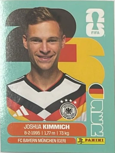Figurita GER-10 Joshua Kimmich Mundial 2026