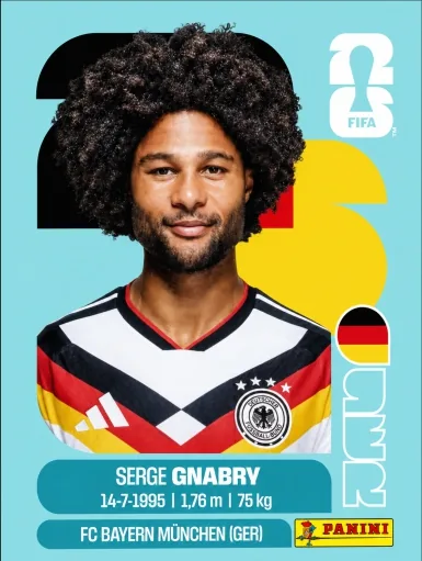 Figurita GER-16 Serge Gnabry Mundial 2026