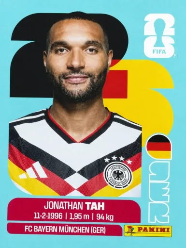 Figurita GER-3 Jonathan Tah Mundial 2026