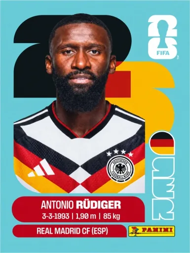 Figurita GER-6 Antonio Rüdiger Mundial 2026