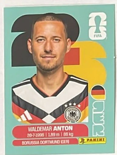 Figurita GER-7 Waldemar Anton Mundial 2026