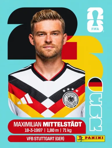 Figurita GER-9 Maximilian Mittelstadt Mundial 2026