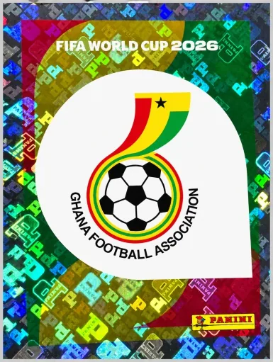 Figurita GHA-1 Escudo Ghana Mundial 2026