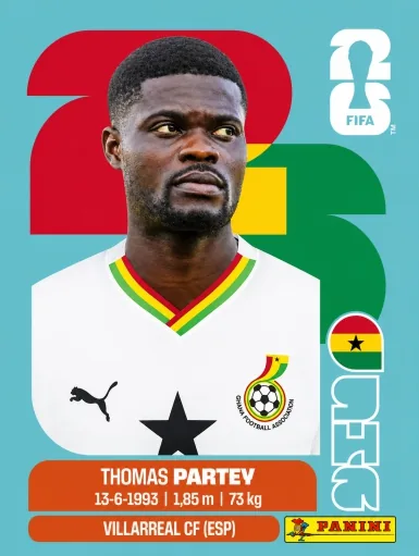 Figurita GHA-10 Thomas Partey Mundial 2026