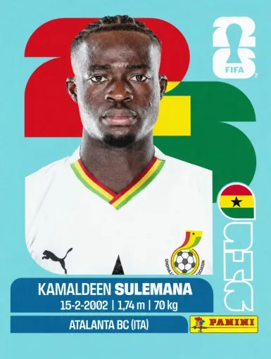 Figurita GHA-12 Kamaldeen Sulemana Mundial 2026