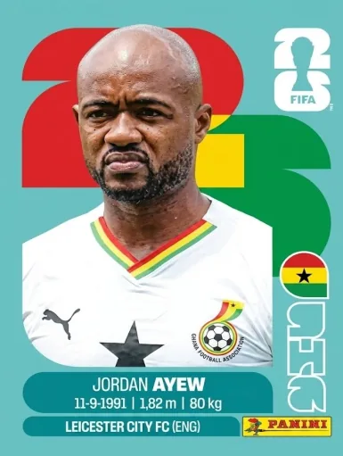 Figurita GHA-16 Jordan Ayew Mundial 2026