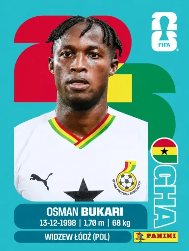 Figurita GHA-19 Osman Bukari Mundial 2026
