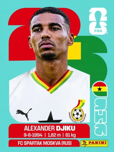 Figurita GHA-6 Alexander Djiku Mundial 2026