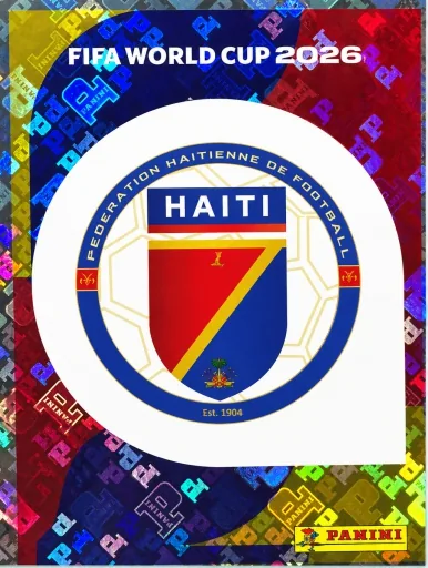 Figurita HAI-1 Escudo Haití Mundial 2026