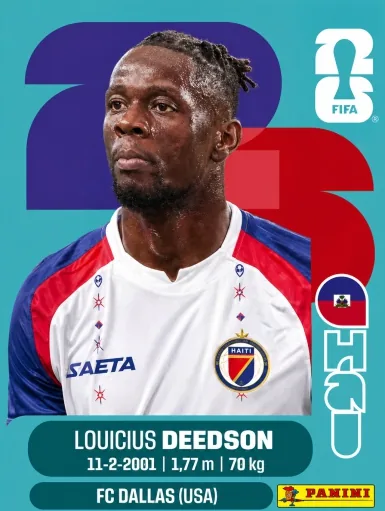 Figurita HAI-19 Louicius Deedson Mundial 2026