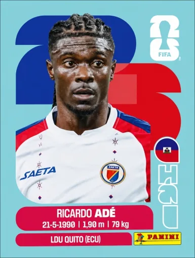 Figurita HAI-6 Ricardo Adé Mundial 2026