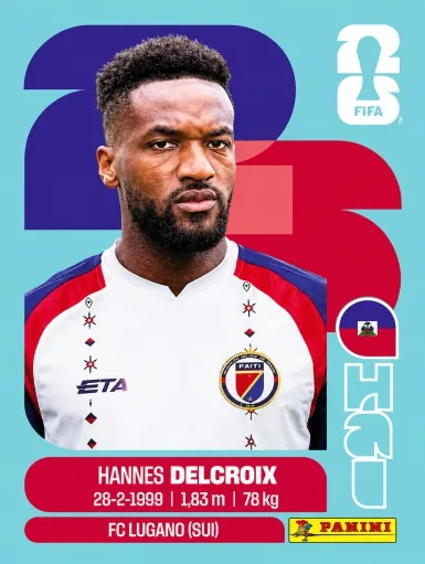 Figurita HAI-9 Hannes Delcroix Mundial 2026