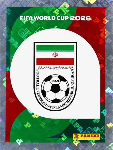 Figurita IRN-1 Escudo Irán Mundial 2026