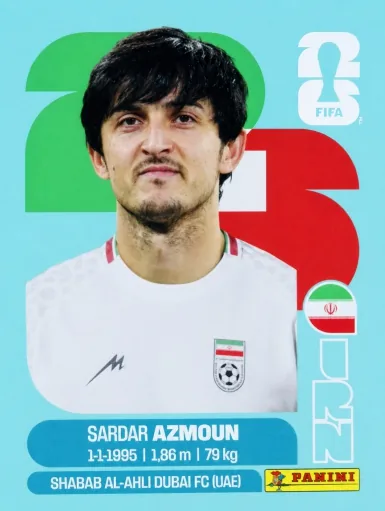 Figurita IRN-17 Sardar Azmoun Mundial 2026