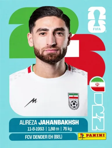 Figurita IRN-19 Alireza Jahanbakhsh Mundial 2026