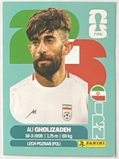 Figurita IRN-20 Ali Gholizadeh Mundial 2026